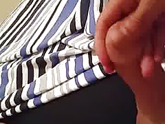 Stroking my big uncut cock for u