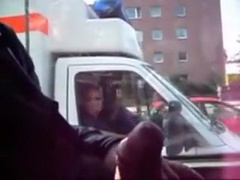 Jerking on a Public Bus - Getting Caught Makes Him Cum