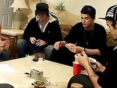 Straight buddies get together for a hot jerk off session