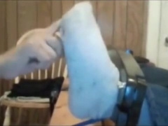 Chubby Feet Tickled in Stocks