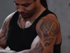 Dillon Diaz blows Floyd Johnson before being rawrailed rough