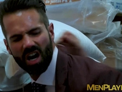 Sexy Dani Robles serves sloppy blowjob before he gave up his ass to Hugo Castellano