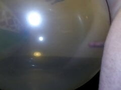 Fucking and cumming in big Balloon