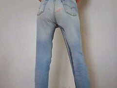 Wet jeans