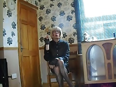 shelly in my new skirt and blouse 2