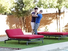 NextDoorStudios Scotty Finds a Pokemon in Lance's Yard!