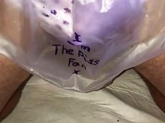 Pissing through my cottton panties into my plastic panty