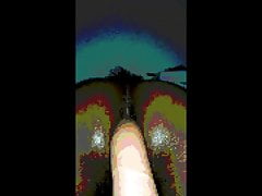 Dildo maserbating bubble butt