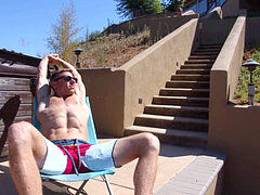 Taboo stepbrother caught spying on his muscle hunk stepbrother