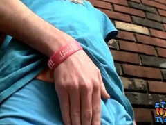 Bearded heterosexual fellow milks well-lubed up beef whistle until cum flies