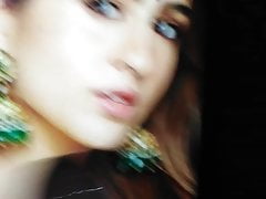 Sara Ali khan double cumtribute back 2 back cumshots on face