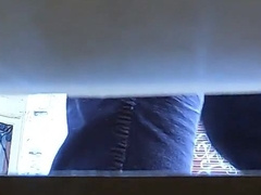 I got into a box in the street and controlled to spunk while watching people unsafely close