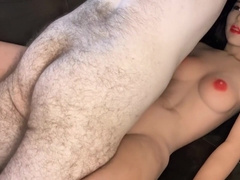 Tempted By Tpe (4k Extended Cut) - Hairy Uncut White Guy Fucks Asian And Cums Big Load On Her Tits - Lina Paige