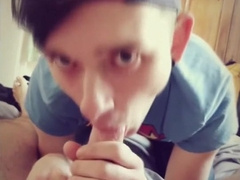 Deepthroating nosey str8 French and taking his cumload - Max #1