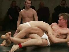Gay USA Westling Naked Kombat - Live Audience Tag Team Match