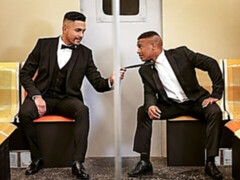 Public subway sex with Ricky Donovan and Adrian Hart