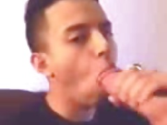 Tan twink gets a facial