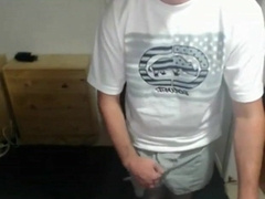 Cute nerdy boy cum to face on webcam22