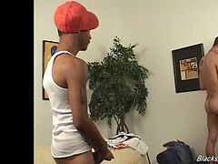 white lad gets a dark-hued dong up his ass