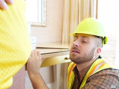 Service Tech Services A Client's Yam-Sized Rod In The Bathroom
