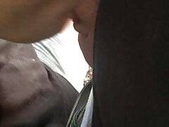 Sucking off my cousin in the woods