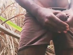 Solo play with a big cock and cum swallowing