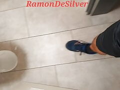 Master Ramon pisses in hot shorts, delicious