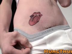 Slim prick lover Sean Johansen masturbates all alone