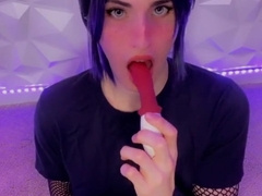 Punk Femboy plays with himself.