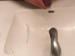 Jerking off in the bathroom