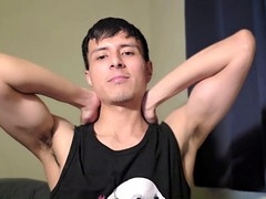 Skinny gay boy gets hands-on with his cock while enjoying some solo fun