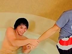 Naughty young gay doggystyle pounded