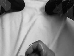 Stroking in socks