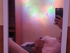 Young twink jerking off