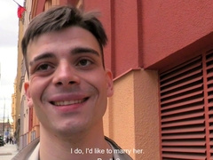 Cute amateur guy's eyes roll back, hole opens sesame