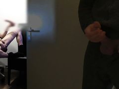 roommate caught masturbating while anal penetrating himself and watching gay porn after being home from work early