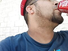 Chilling Outside with one of my nuts hanging out