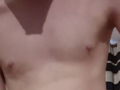 Suspended Youngster Takes 12" Faux-Cock, Canine Faux-Cock then Jizzes