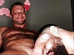 tattoed muscle bottom takes a big big one