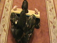 In the stock - soldier is frogtied