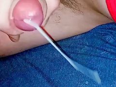 Horny ass pirate masturbates fat dick and squirts cum solo