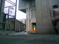 Asian Naked Street Wank