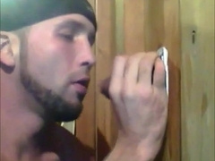 Amateur Glory Hole Blowjob with Big Cock Cumshots