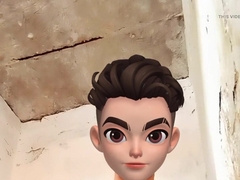 Large weenie doing hand-job