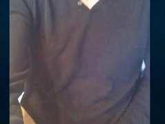 Str8 daddy showing off his cock on cam 4