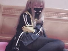 Crossdresser girls frontline cosplay foot play cut (reupload