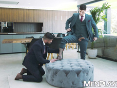 Bearded Justin Jett savors Bastian Karims Latino butt while breeding him