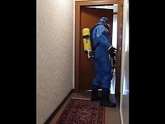 Draeger Workmaster Hazmat suit with SCBA wank