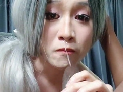 Fellating BIG BLACK COCK p2