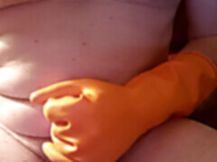 Masturbacja, onanism, glove